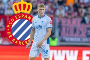 西班牙人官方:达姆施塔特后卫里德尔加盟,签约至2029年