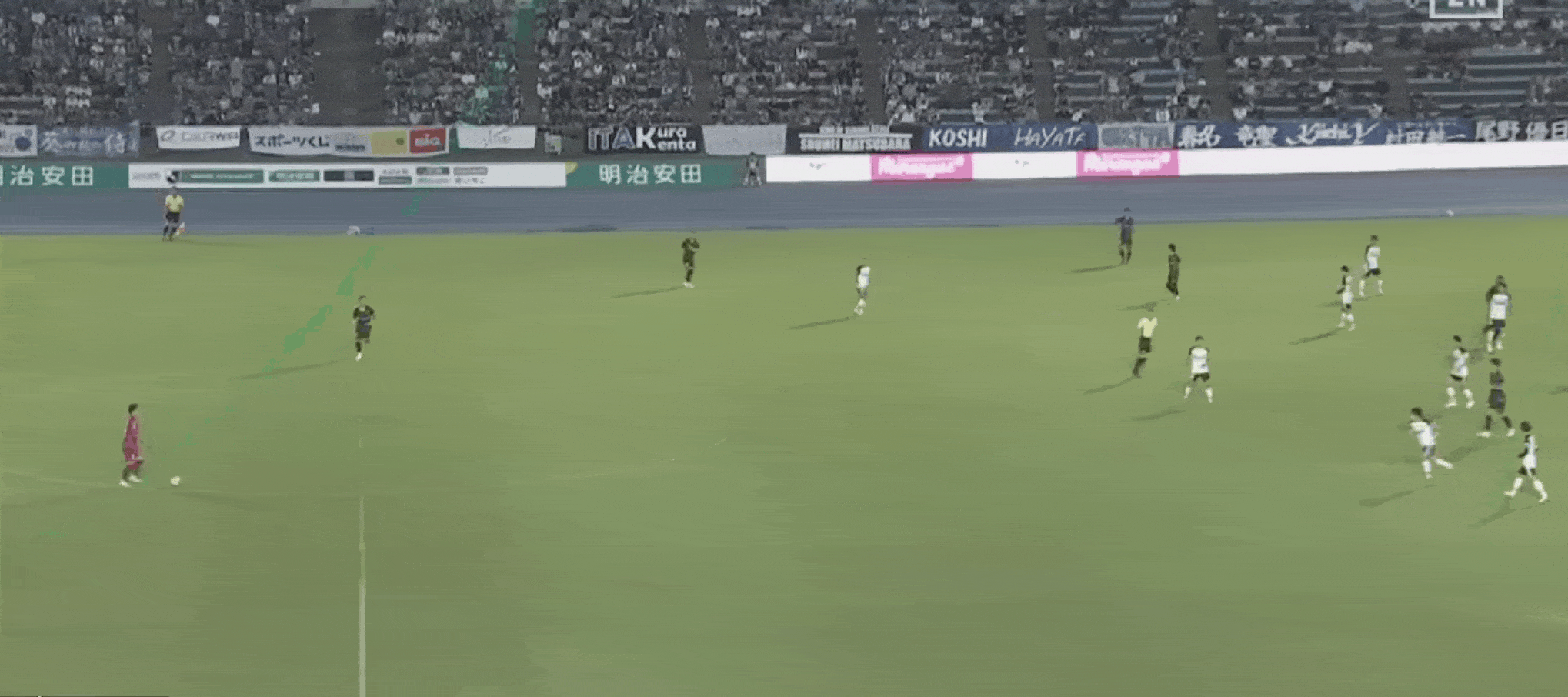 日职乙半场：西川幸之介送礼，古斯塔沃传射，磐田喜悦2-0水户蜀葵