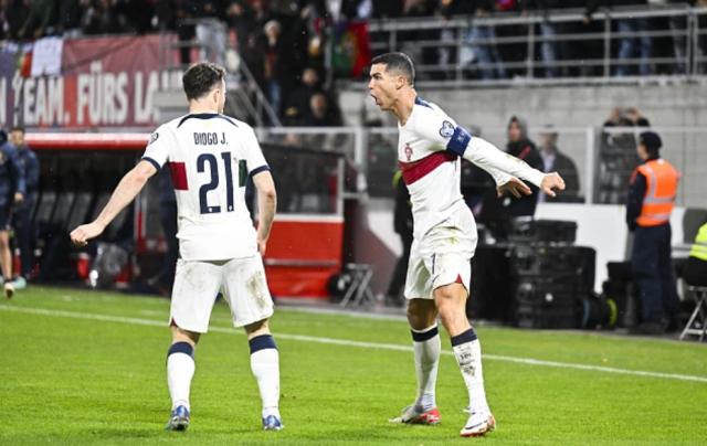 C罗204战128球 葡萄牙2比0赢列支顿士登豪取9连胜